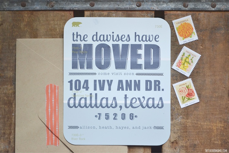 Change Your Address in Style with Moving Cards
