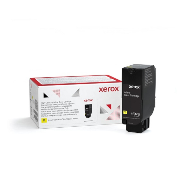GENUINE YELLOW HIGH CAPACITY TONER CARTRIDGE FOR THE VERSALINK C620 USE &