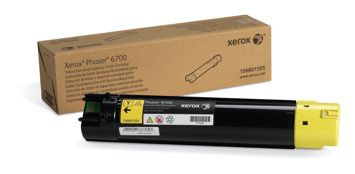 Xer106R01505  Br Phaser 6700 - 1-Sd Yld Yellow Toner