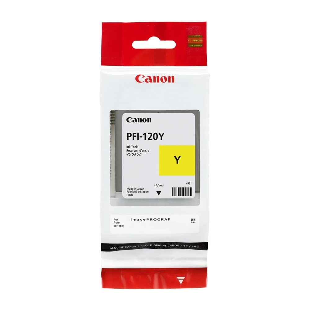 PFI-120Y imagePROGRAF TM-200, TM-300, TM-305, TM-355 Yellow Pigment Ink Tank 130ml