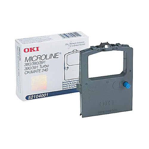 OKIDATA 52104001 Dot Matrix Ribbon Cartridge - Black
