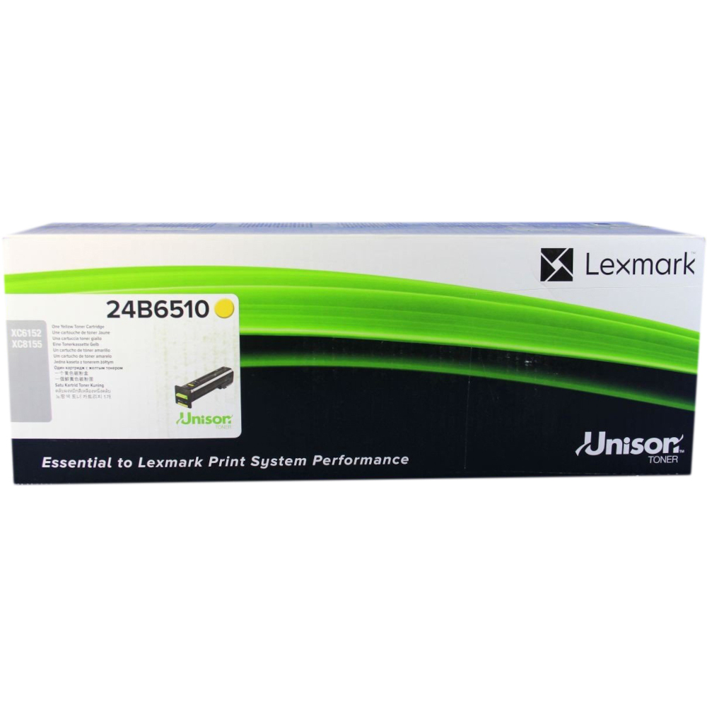 Lexmark 24B6510 Genuine OEM Yellow Toner Cartridge for XC6152 & XC8155 - 20K Page Yield