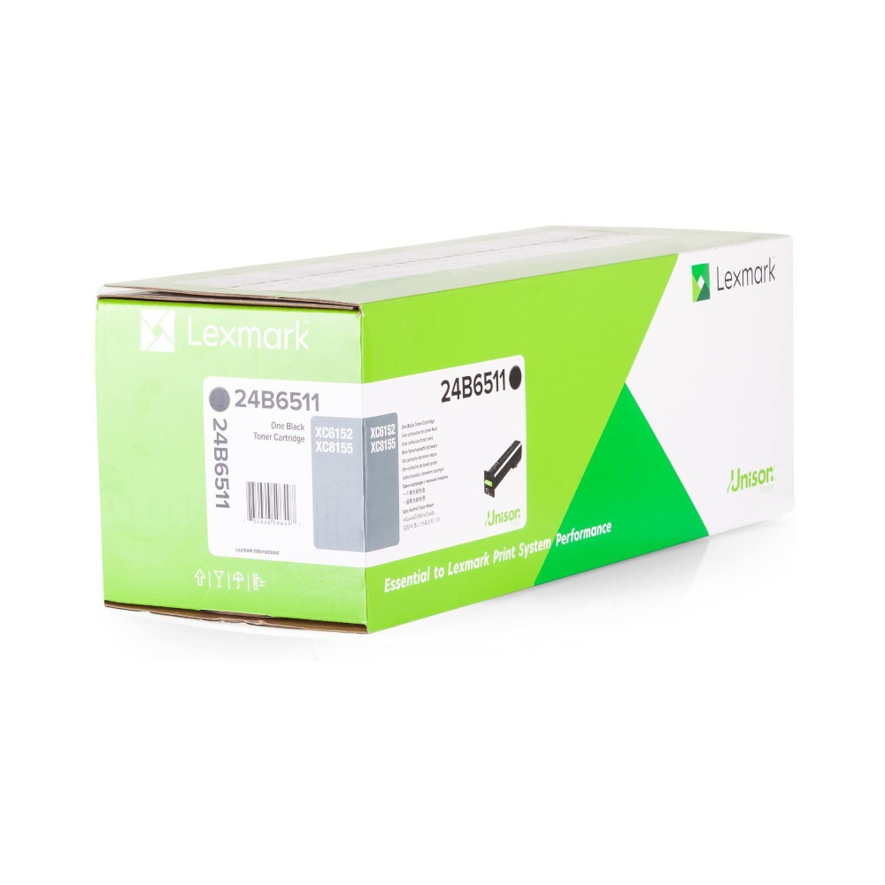 Lexmark 24B6511 Genuine OEM Black Toner Cartridge - 25K Yield