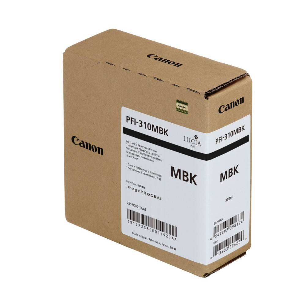 Canon PFI-310 Black Matte Standard Yield Ink Cartridge (2358C001) | Quill