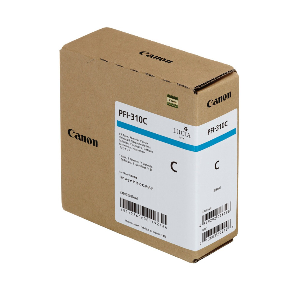 Canon PFI-310 Cyan Standard Yield Ink Cartridge (2360C001) | Quill