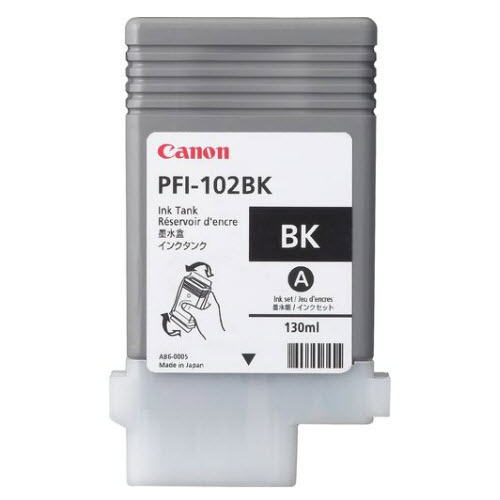 0895B001 Pfi-102Bk Black Ink Tank 130Ml
