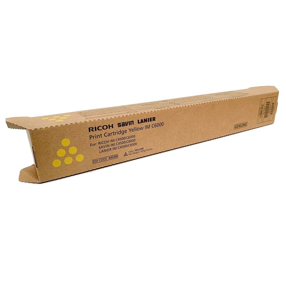 Ricoh 842280 Genuine OEM High Yield Yellow Toner Cartridge - 22.5K Page Yield