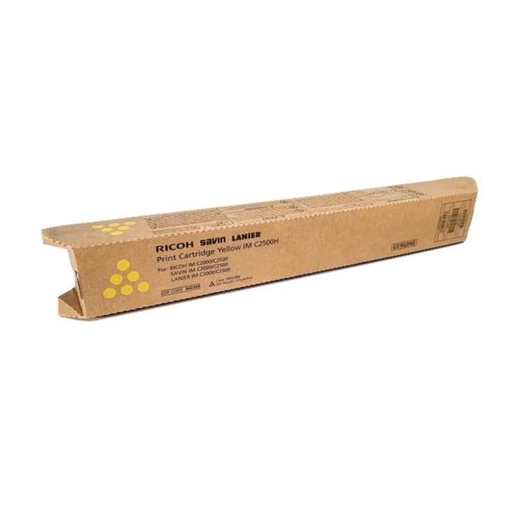 Ricoh 842308 Genuine OEM High Yield Yellow Toner Cartridge - 10.5K Page Yield