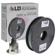 LD Gray to Natural 3D Printing Filament (PLA)