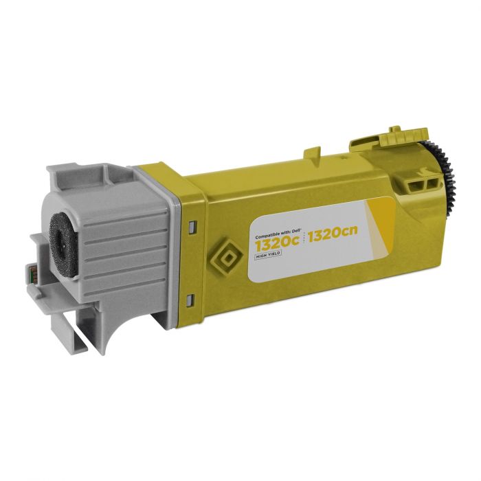 LD Compatible Toner to Replace Dell KU054 High Yield Yellow Toner Cartridge for Your Dell 1320c 310-9062 1320 Color Laser Printer 