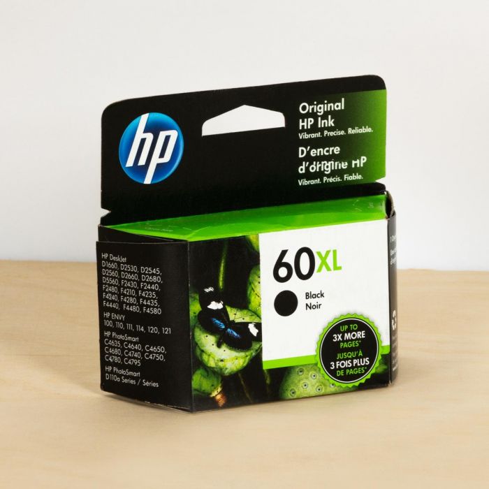 3 CC641WN Black & Color Ink Cartridge for HP 60XL 60 Deskjet D1663 F2483 F4210
