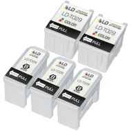 Inkjet Supplies for Epson Printers - Remanufactured Bulk Set of 5 Ink Cartridges 3 Black Epson T028201 (T028) and 2 Color Epson T029201 (T029)