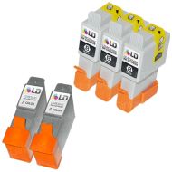 Inkjet Supplies for Canon Printers - Remanufactured Bulk Set of 5 Ink Cartridges 3 Black Canon BCI24B and 2 Color Canon BCI24C