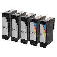 Remanufactured Canon PG-285XL Black and CL-286XL Color Ink Set of 5