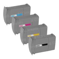 Set of 4 Remanufactured HP 843A Inkjet Cartridge: 1 each of Black, Cyan, Magenta, Yellow