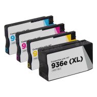 Set of 4 Remanufactured HP 936e High Yield Ink Cartridge (Black, Cyan, Magenta, Yellow)