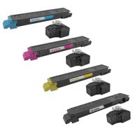 Set of 4 Compatible Kyocera Mita TK-8327 Toner Cartridges (Bk/C/M/Y)