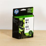 HP 64 2-pack Black/Tri-color Ink Cartridges X4D92AN