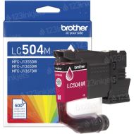 Brother Genuine LC504M Standard Yield Magenta Ink Cartridge