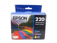 OEM Epson T220 Cyan Magenta Yellow Ink Set