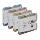 Bulk Set of 4 Ink Cartridges for Brother LC51