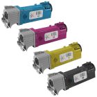 Compatible HY Toners for the Dell Laser 2130cn and 2135cn: Bk, C, M, Y