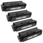 Set of 4 Compatible HP 414X Toner Cartridges: Black/Cyan/Magenta/Yellow with ink level chip