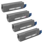 Compatible Okidata C612 Set of 4 Toner Cartridges