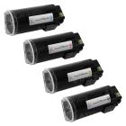 Xerox VersaLink C500/C505 Compatible Set of 4 Extra HY Toners: Bk, C, M, Y