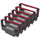 Epson Compatible ERC-30PR Purple and Red POS Ribbon, 6-pack