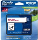Brother TZe242 OEM Red on White Tape