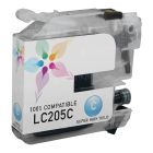 Brother LC205C Super HY Cyan Compatible Ink