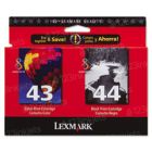OEM Lexmark No. 43/44 Black/Color Combo Pack