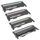 Compatible Samsung CLT-406S Set of 4 Toners: Bk, C, M, Y
