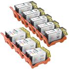 Compatible Set of 8 Replacements for Dell Series 23 Black and Color Ink