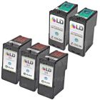Inkjet Supplies for Lexmark Printers - Remanufactured Bulk Set of 5 Ink Cartridges 3 Black Lexmark 34 (18C0034) and 2 Color Lexmark 35 (18C0035)