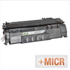 Remanufactured CE505A MICR (HP 05A) Black Toner for Hewlett Packard