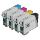 Bulk Set of 4 Ink Cartridges for Epson T125