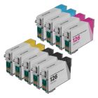 Bulk Set of 9 Ink Cartridges for Epson 126