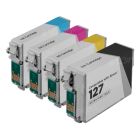 Bulk Set of 4 Ink Cartridges for Epson 127