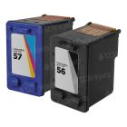 Reman HP 56 & HP 57 Ink Cartridge Set