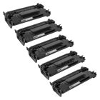 Compatible Canon 057H HY Black Toner 5 Pack