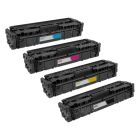 Compatible Canon 075 Toner Cartridge Set of 4 (Bk/C/M/Y)