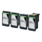 LD InkPods™ Compatible Replacements for Canon PG-245XL Black Ink Cartridge (4 Pods and 1 Original Printhead)