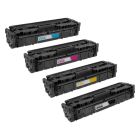 Set of 4 Compatible HP 410A Toner Cartridges (Black, Cyan, Magenta and Yellow)