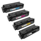 Set of 4 Compatible HP 414X Toner Cartridges: Black/Cyan/Magenta/Yellow with ink level chip