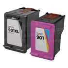 Reman HP 901XL HY Black & 901 Color Ink Set