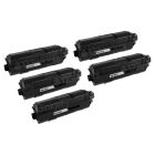 Compatible Kyocera-Mita TK-1172 Toners, 5 Pack Black