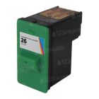 Remanufactured Lexmark #26 Color Ink