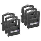 Okidata 52102001 Compatible Purple Nylon Printer Ribbon, 6-Pack